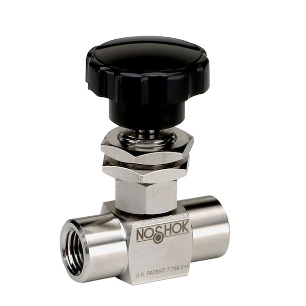 Mini Valve, Hard Seat, 1/4 NPT Male - 1/4 NPT Female, 316 SS, 0.172" Orifice, PTFE Packing